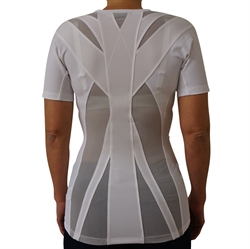 Hvid Holdnings T-shirt ryg